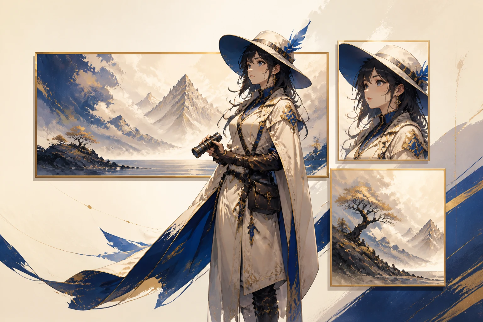 Anime image concept shown in square portrait and landscape formats