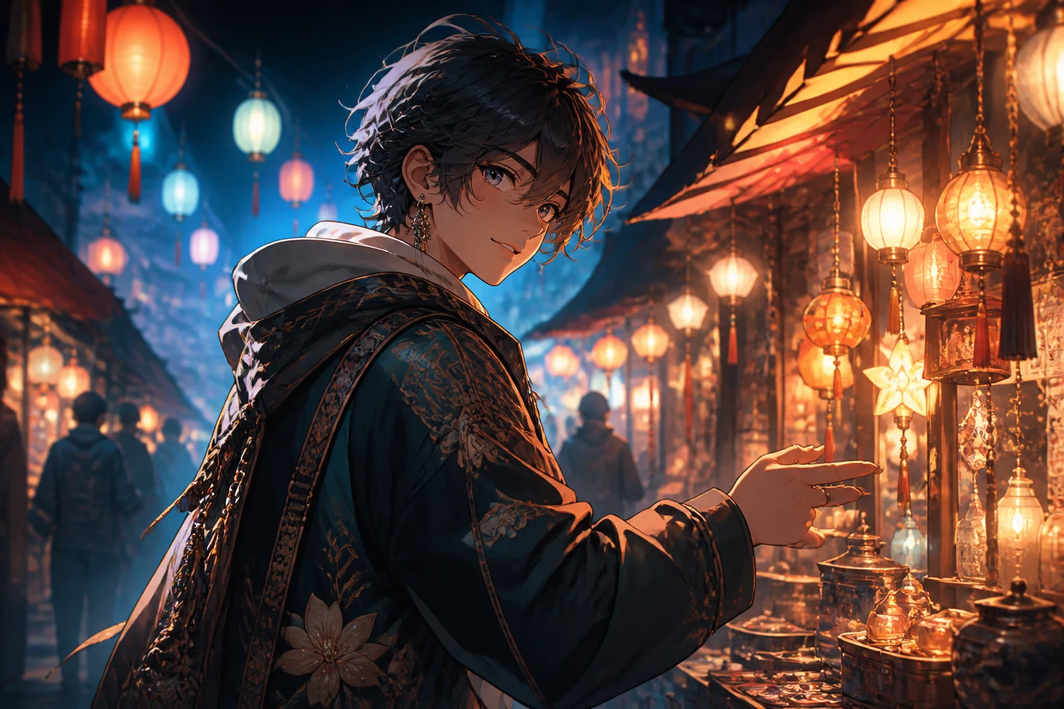 Original anime-style character and scene concept generated from a text brief