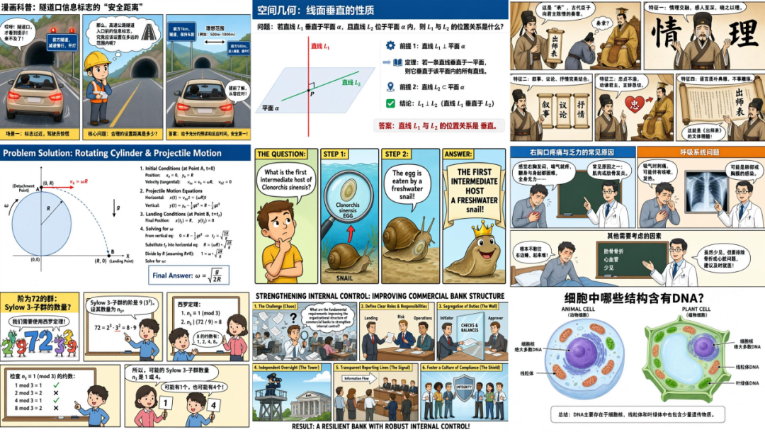 Dense infographics and worksheets
