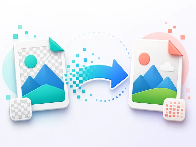 PNG / WebP to JPG image converter illustration