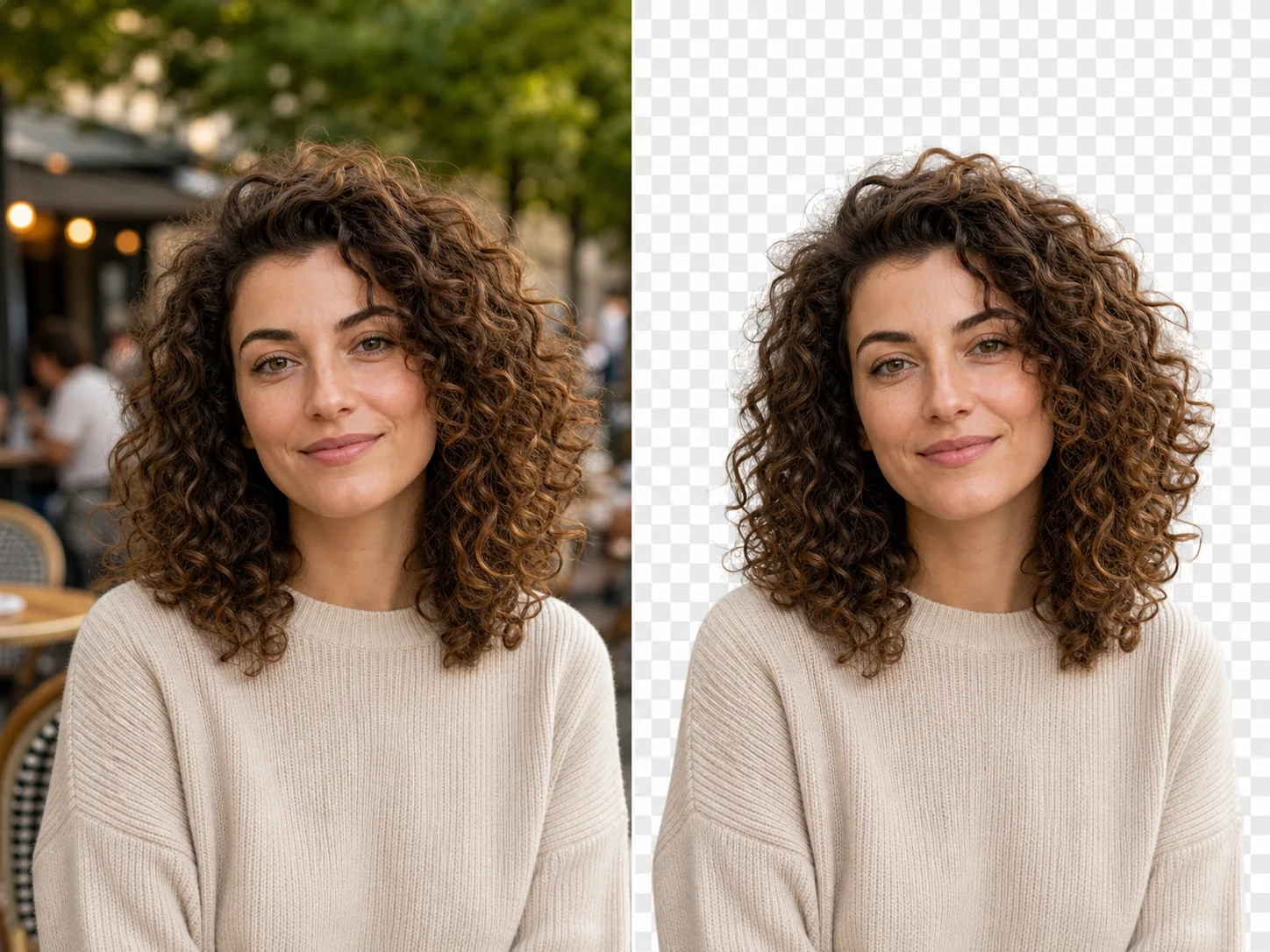 Portrait cutout
